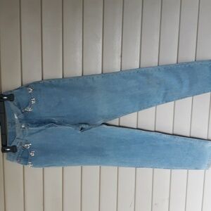 Vtg 80s LEVI'S Jeans size 13 embellished pockets button fly